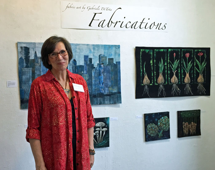 Gabriele DiTota: Fabrications. Ellen Lindner, AdventureQuilter.com/blog