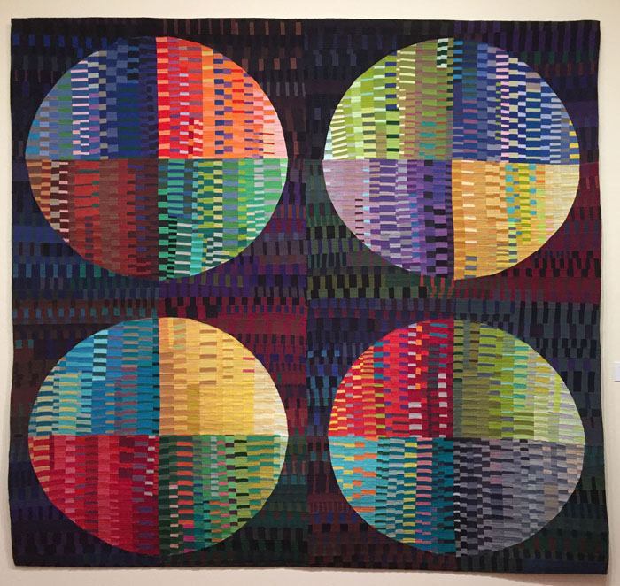 "Circular Abstractions" Exhibit. Ellen Lindner, AdventureQuilter.com/blog