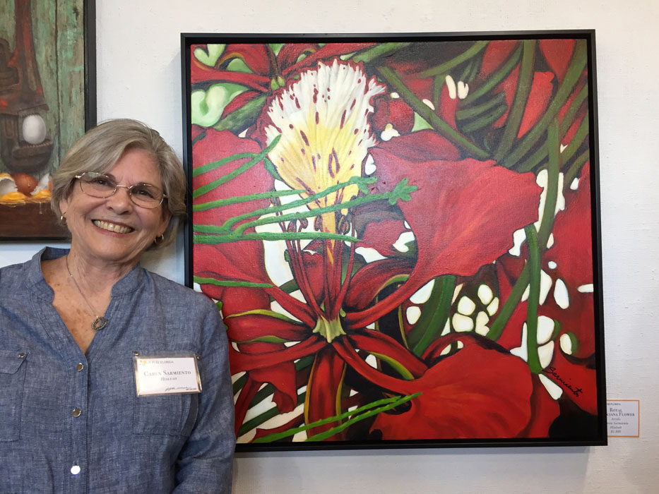 Opening Night: 100% Pure Florida Exhibit. Ellen Lindner, AdventureQuilter.com/blog