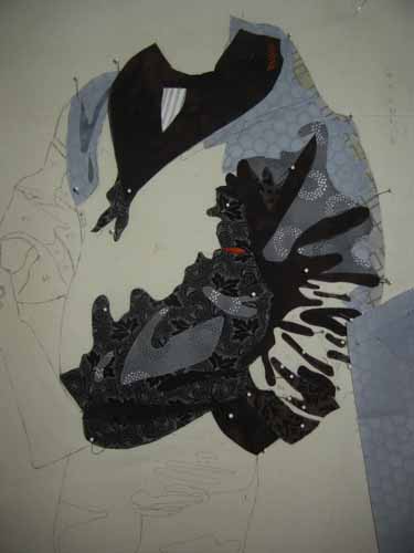 Clothing in-progress. Ellen Lindner, AdventureQuilter.com/blog