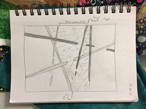 Two Steps Back. Ellen Lindner, AdventurQuilter.com/blog