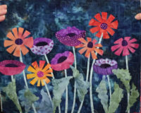 "Floral Improv" Class in The Villages. Ellen Lindner, AdventureQuilter.com/blog