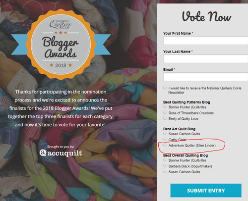 You Really Like Me! Ellen Lindner, AdventureQuilter.com/blog