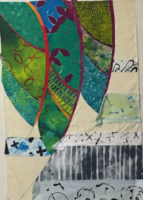 Palm Frond Quilt Coming Together. Ellen Lindner, AdventureQuilter.com/blog