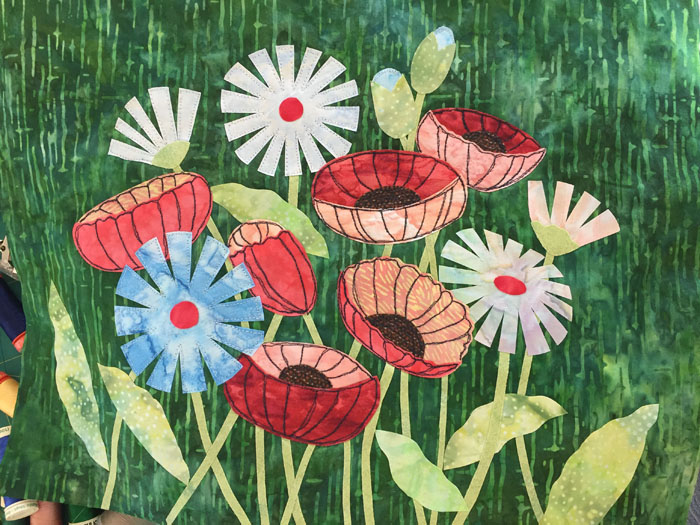 Floral Improv in Bradenton. Ellen Lindner, AdventureQuilter.com/blog