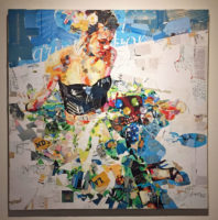 Derek Gores at Foosaner Art Museum. Ellen Lindner, AdventureQuilter.com/blog
