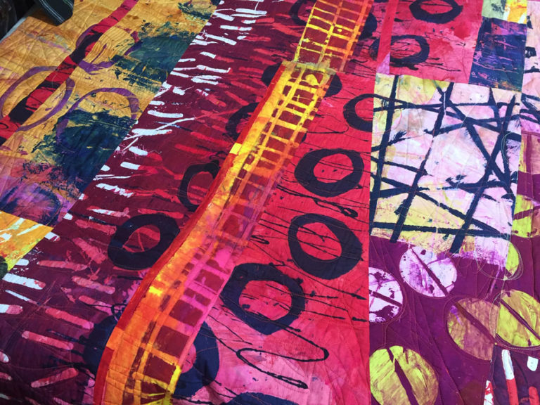 Dying with Pat Pauly. Ellen Lindner, AdventureQuilter.com/blog