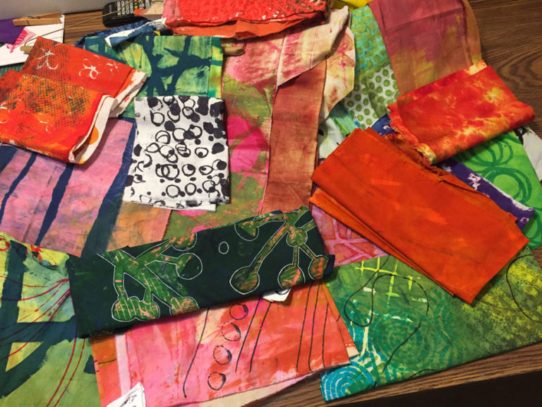 Collage Springboard. Ellen Lindner, AdventureQuilter.com/blog