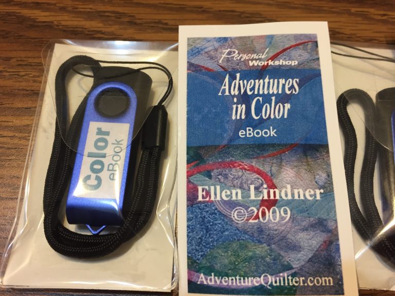 Color eBook Now on USB. Ellen Lindner, AdventureQuilter.com/blog