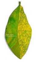 A Croton Story, Chapter 2. A 3D art quilt by Ellen Lindner. AdventureQuilter.com