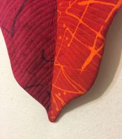 More Croton Leaves. Ellen Lindner, AdventureQuilter.com/blog