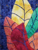 Student work from Ellen Lindner's "Love It and Leaf It" class. AdventureQuilter.com