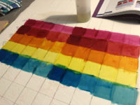 Ellen Lindner's fabric dying. AdventureQuilter.com/blog