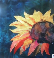 Student work from Ellen Lindner's Design Your Own Nature Quilt class. AdventureQuilter.com/blog