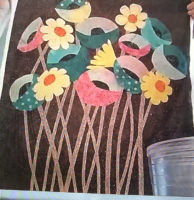 Floral Improv with the Tidewater Quilters. Teacher Ellen Lindner, AdventureQuilter.com/blog