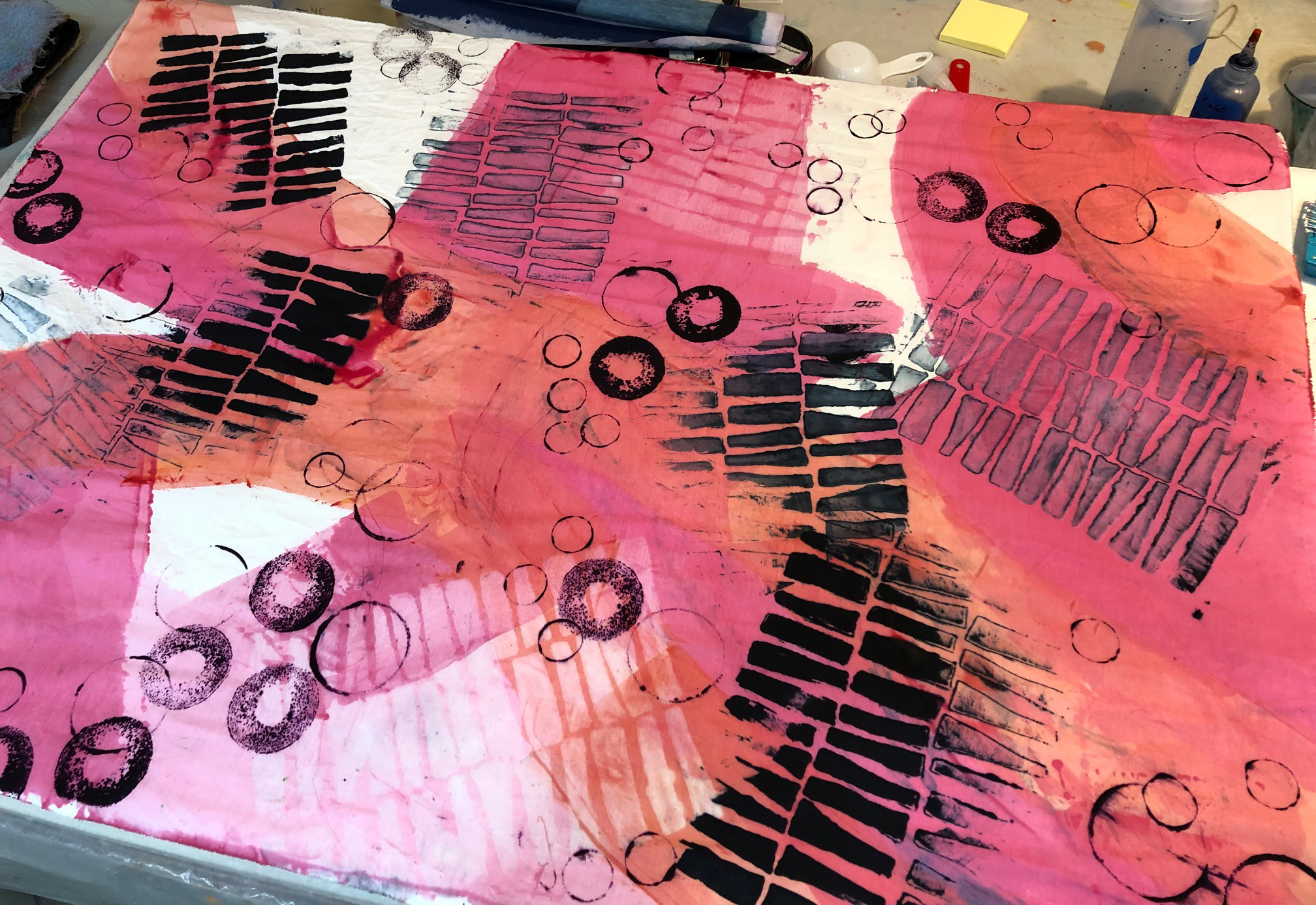 Learning about Dyeing - Still. Ellen Lindner, AdventureQuilter.com/blog