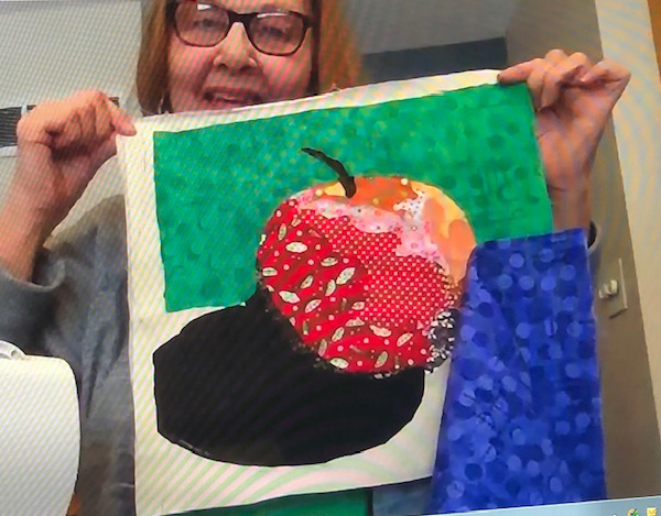 Student results from Ellen Lindner's Double Reverse Applique class. AdventureQuilter.com/blog