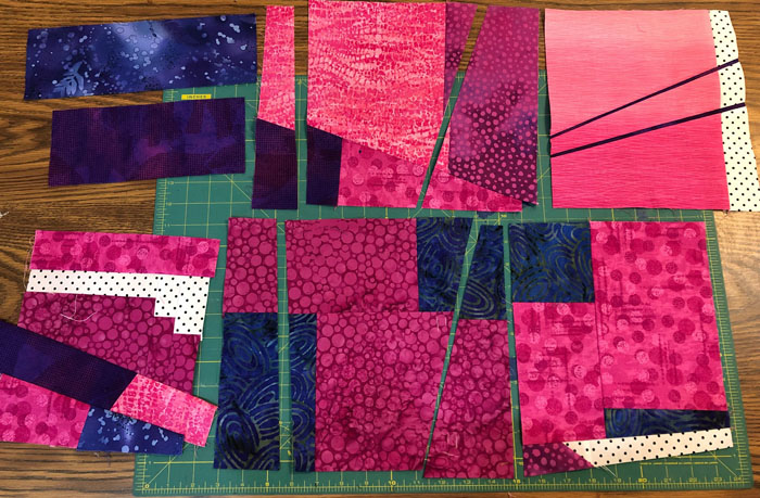 Can commercial fabrics be used for a "Slice and Dice" quilt? Ellen Lindner, AdventureQuilter.com/blog