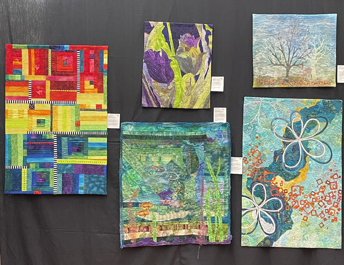 Dirty Dozen Fiber Artists: Live and On Stage - Favorites, Ellen Lindner, AdventureQuilter.com/blog