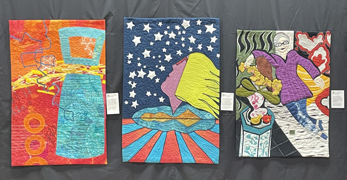 Dirty Dozen Fiber Artists: Live and On Stage - In the Style of..., Ellen Lindner, AdventureQuilter.com/blog