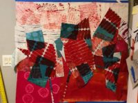 Making Progress with Red. Ellen Lindner, AdventureQuilter.com/blog