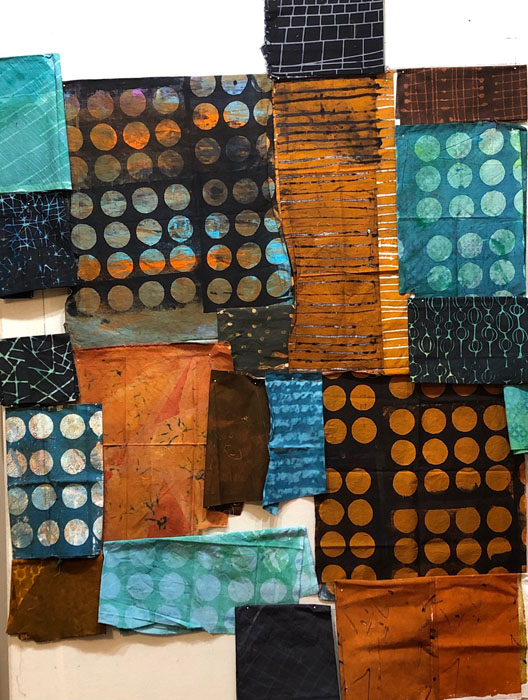 Luscious Brown Fabrics. Ellen Lindner, AdventureQuilter.com/blog