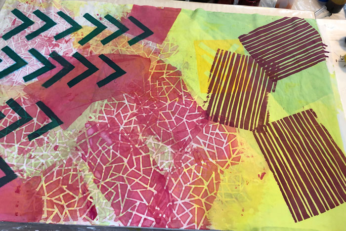 Mabye I Need a Crystal Ball. Dyeing fabric with Ellen Lindner, AdventureQuilter.com/blog