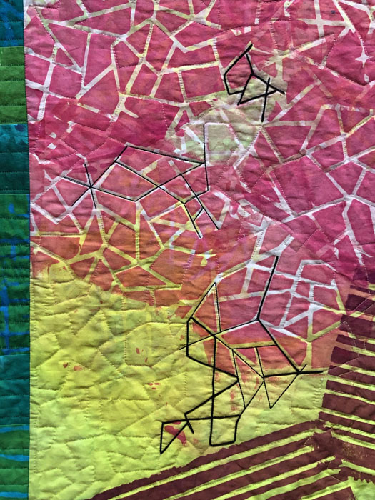 A Little Bit of Black Works Wonders. Ellen Lindner, AdventureQuilter.com/blog