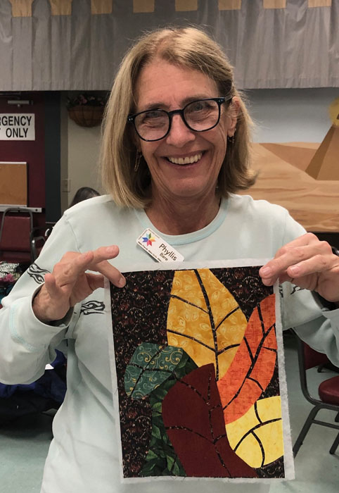 Love It and Leaf It in Tavares, FL. Class taught by Ellen Lindner, AdventureQuilter.com/blog