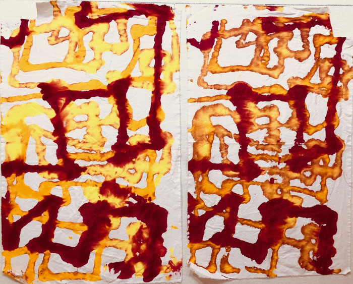 Learning to Monoprint. Ellen Lindner, AdventureQuilter.com