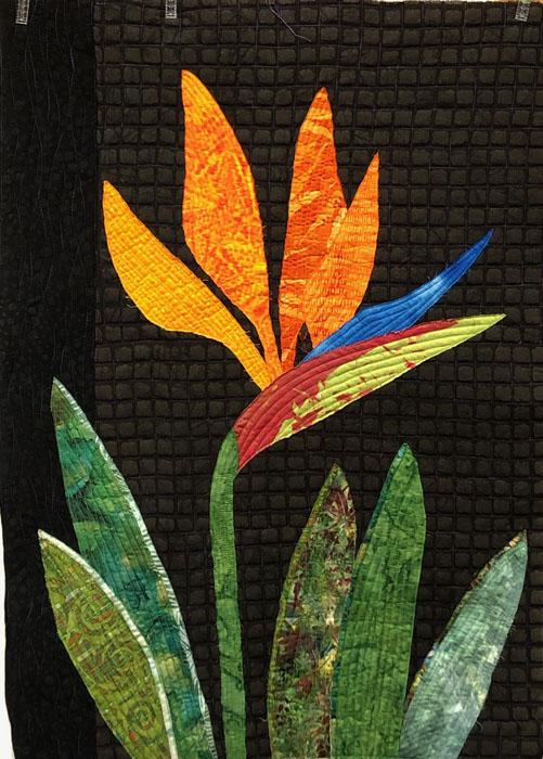 Empty Spools: Carol, Larjsa, and Barb. Ellen Lindner, AdventureQuilter.com/blog