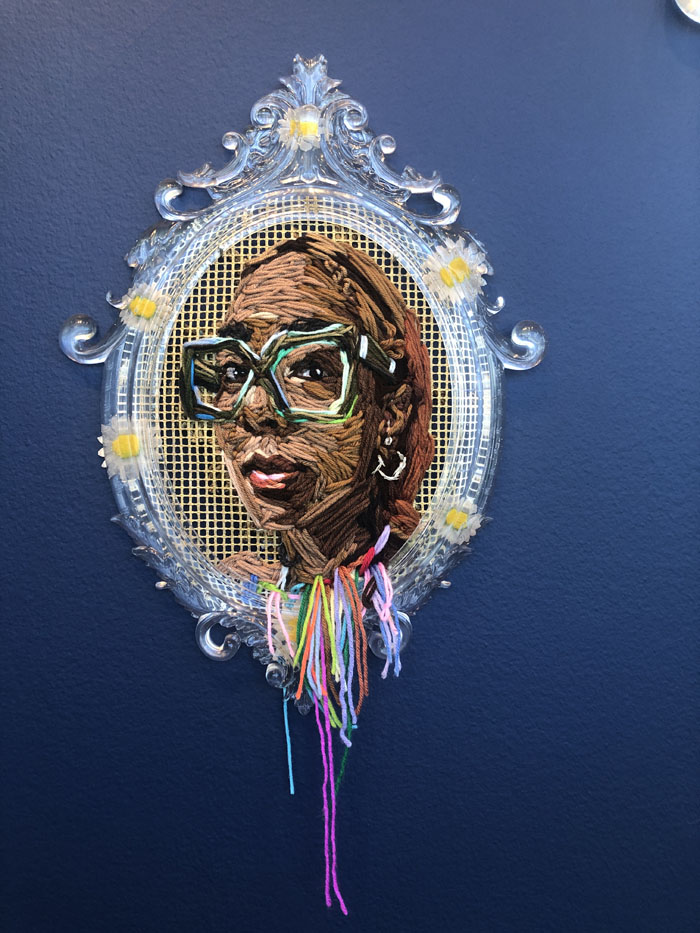 Kandy Lopez: Portraits in Yarn, Ellen Lindner, AdventureQuilter.com/blog