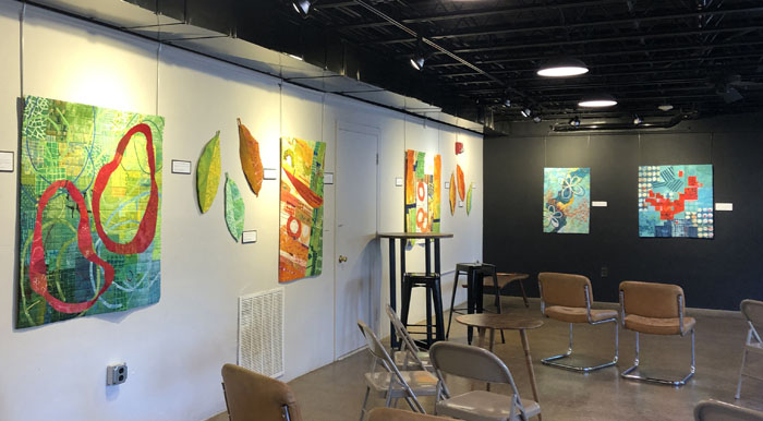 Opening Night in Bedford, Ellen Lindner, AdventureQuilter/blog.com