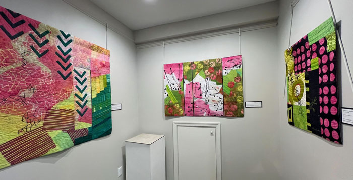 More Work from My Solo Show. Ellen Lindner, AdventureQuilter.com/blog