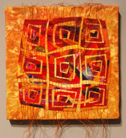 Made in "Sticky Fingers" class taught by Ellen Lindner. AdventureQuilter.com
