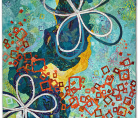 Daydream, an art quilt by Ellen Lindner. AdventureQuilter.com
