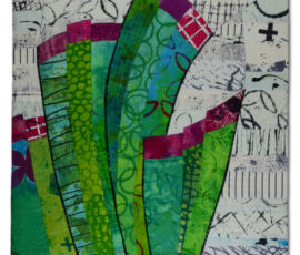 Tall Grasses, an art quilt by Ellen Lindner. AdventureQuilter.com/blog