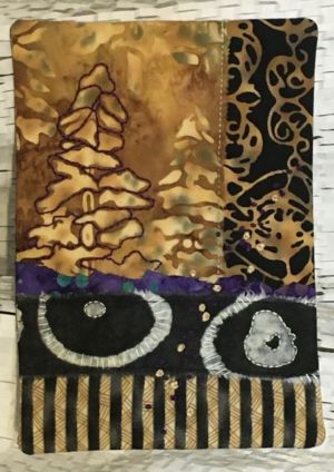 "Notes for a Friend," tiny, vibrant quilts. Ellen Lindner, AdventureQuilter.com/blog