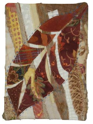 "Notes for a Friend," tiny, vibrant quilts. Ellen Lindner, AdventureQuilter.com/blog