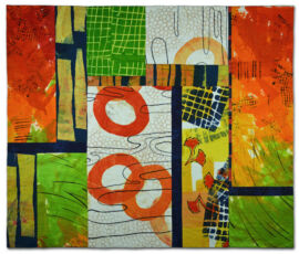 Indian River - an art quilt by Ellen Lindner. AdventureQuilter.com