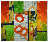 Indian River - an art quilt by Ellen Lindner. AdventureQuilter.com