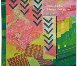 Fragrant Canopy, an art quilt by Ellen Lindner. AdventureQuilter.com