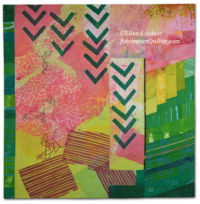 Fragrant Canopy, an art quilt by Ellen Lindner. AdventureQuilter.com