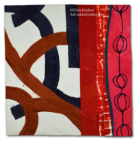 Good Possibilities, an art quilt by Ellen Lindner. AdventureQuilter.com