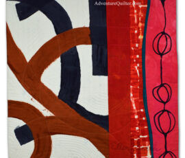 Good Possibilities, an art quilt by Ellen Lindner. AdventureQuilter.com