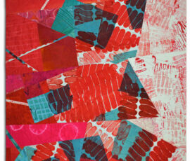 Adrenaline Rush, an art quilt by Ellen Lindner. AdventureQuilter.com
