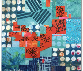 Exhuberance, an art quilt by Ellen Lindner. AdventureQuilter.com