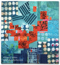 Exuberance Exhuberance, an art quilt by Ellen Lindner. AdventureQuilter.com