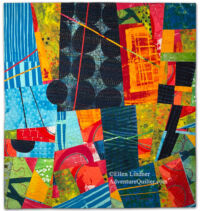 Magnetic Attraction Magnetic Attraction, an art quilt by Ellen Lindner, AdventureQuilter.com