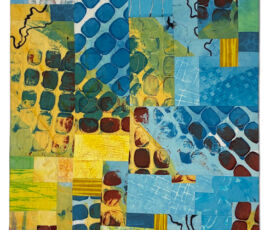 Bubble Rap 2, an art quilt by Ellen Lindner, AdventureQuilter.com